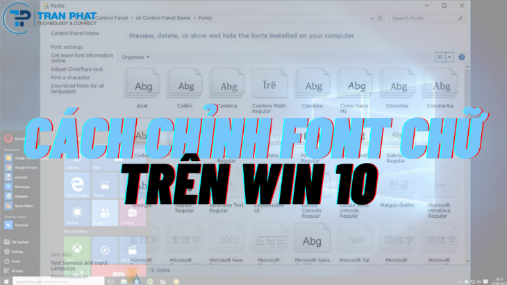 Hướng dẫn cách chỉnh Font chữ trong Win 10