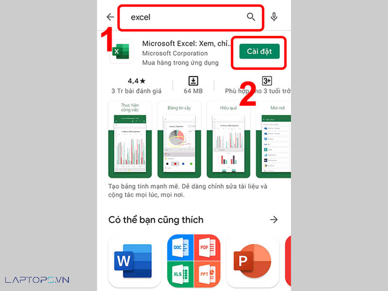 Cách chuyên chở Excel, tải về Microsoft Excel