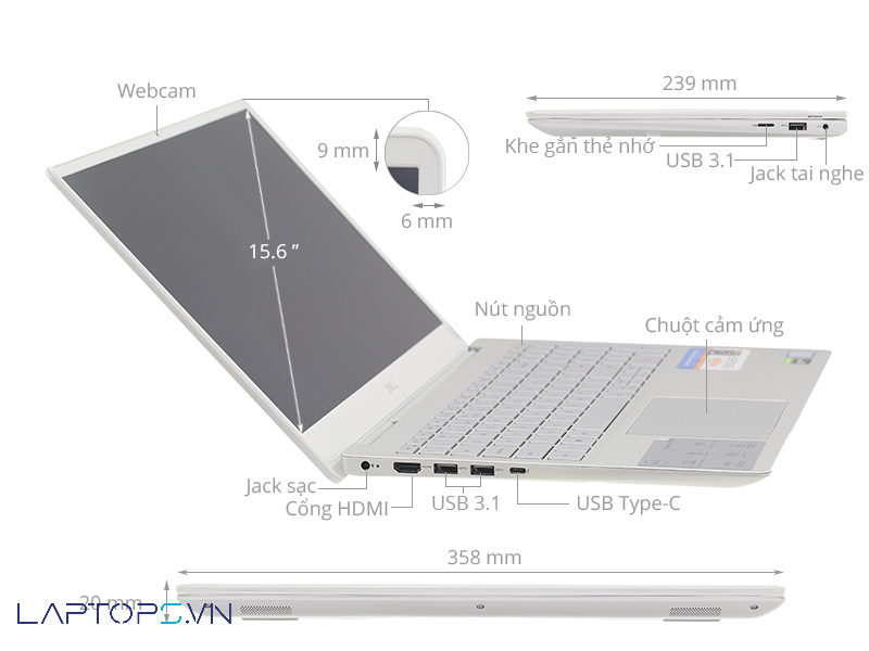 Dell Inspiron 7591 cổng kết nối