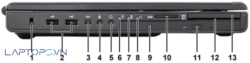Dell Precision M4700 cổng kết nối