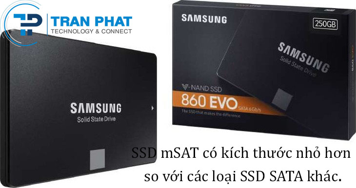 Kích thướt của ổ cứng SSD mSATA được thu nhỏ rất nhiều