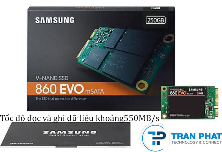 Ổ cứng SSD mSATA 2.5 inch có kích thướt tương ứng với hầu hết các thiết bị
