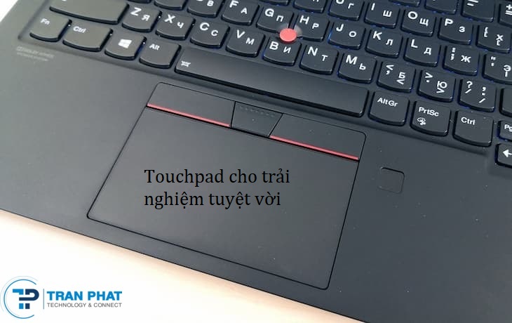 bề mặt touchpad thinkpad x1 gen 7th carbon vô cùng chất lượng