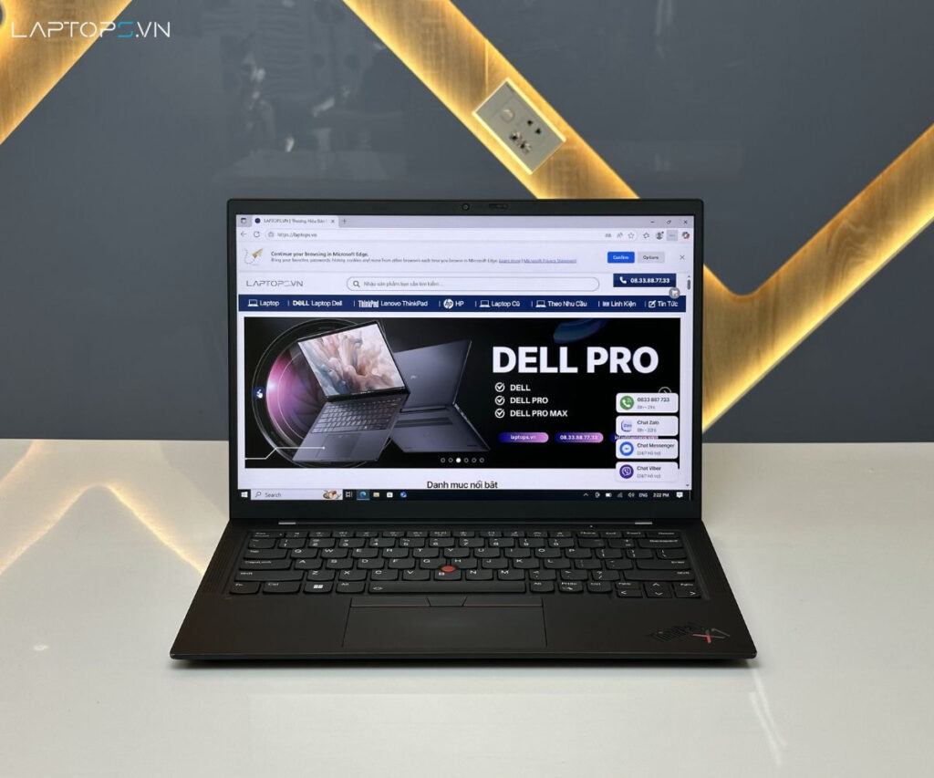 Lenovo ThinkPad X1 Carbon Gen 9 hiệu năng mạnh, mượt mà