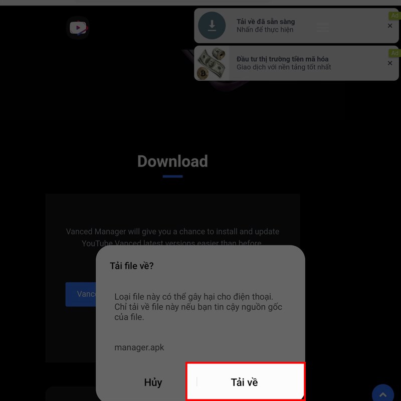 Cách tải Youtube Vanced APK 2023