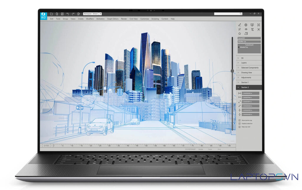 Dell Precision 5760 22 Thiết Kế Sang Trọng, Mỏng Nhẹ & Độ Bền Cao