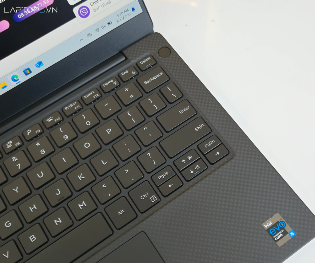 Dell XPS 13 9305 19 Layout phím và trackpad của XPS 9305
