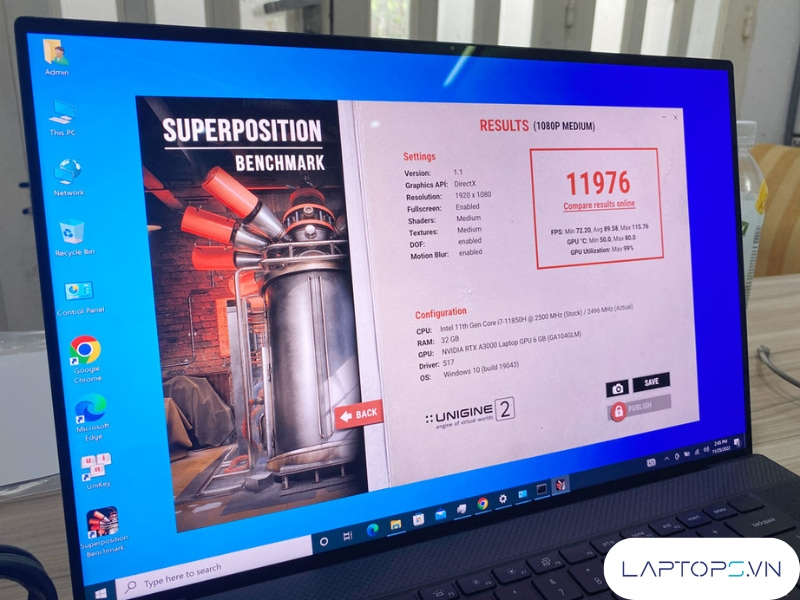 Dell Precision 5760 19 hieu nang dell precision 5760