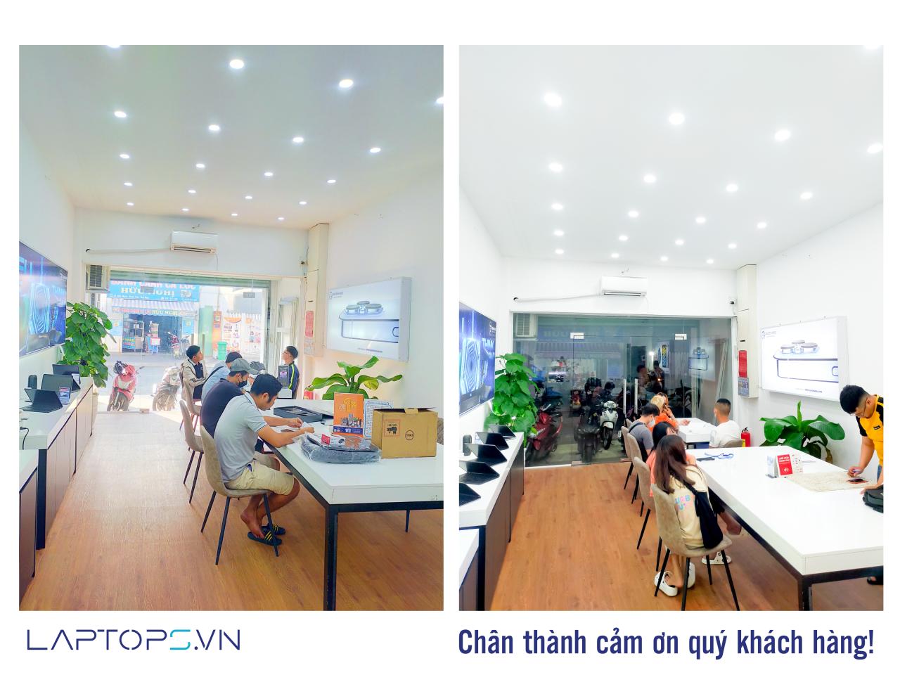 Khách mua hàng tại Laptops