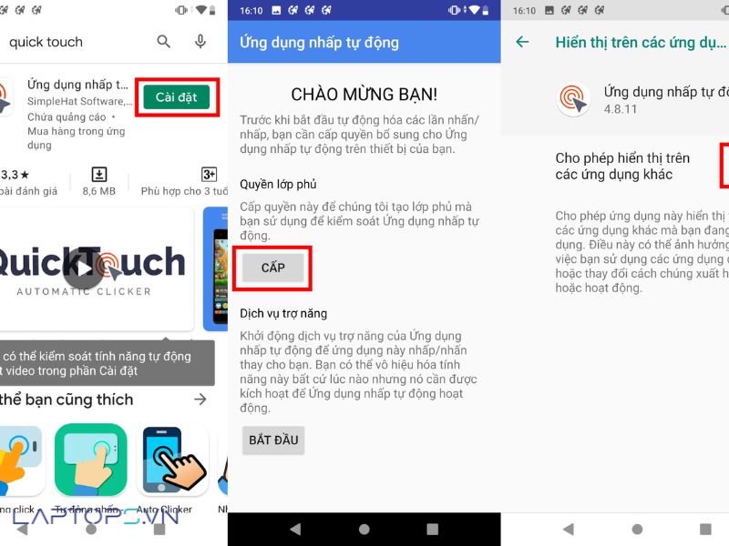 Hướng dẫn cách tải và sử dụng Auto Click Android