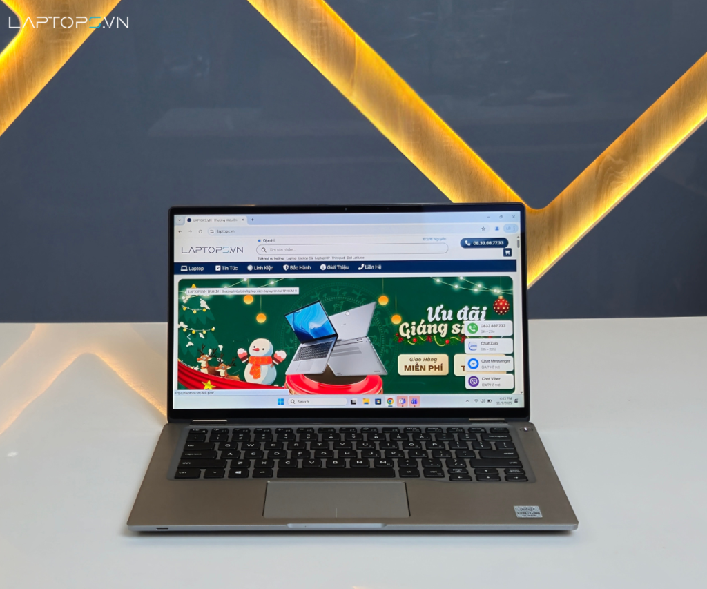 Thiết kế Dell Latitude 9410 2-in-1 cao cấp, nhẹ gọn, xoay gập linh hoạt