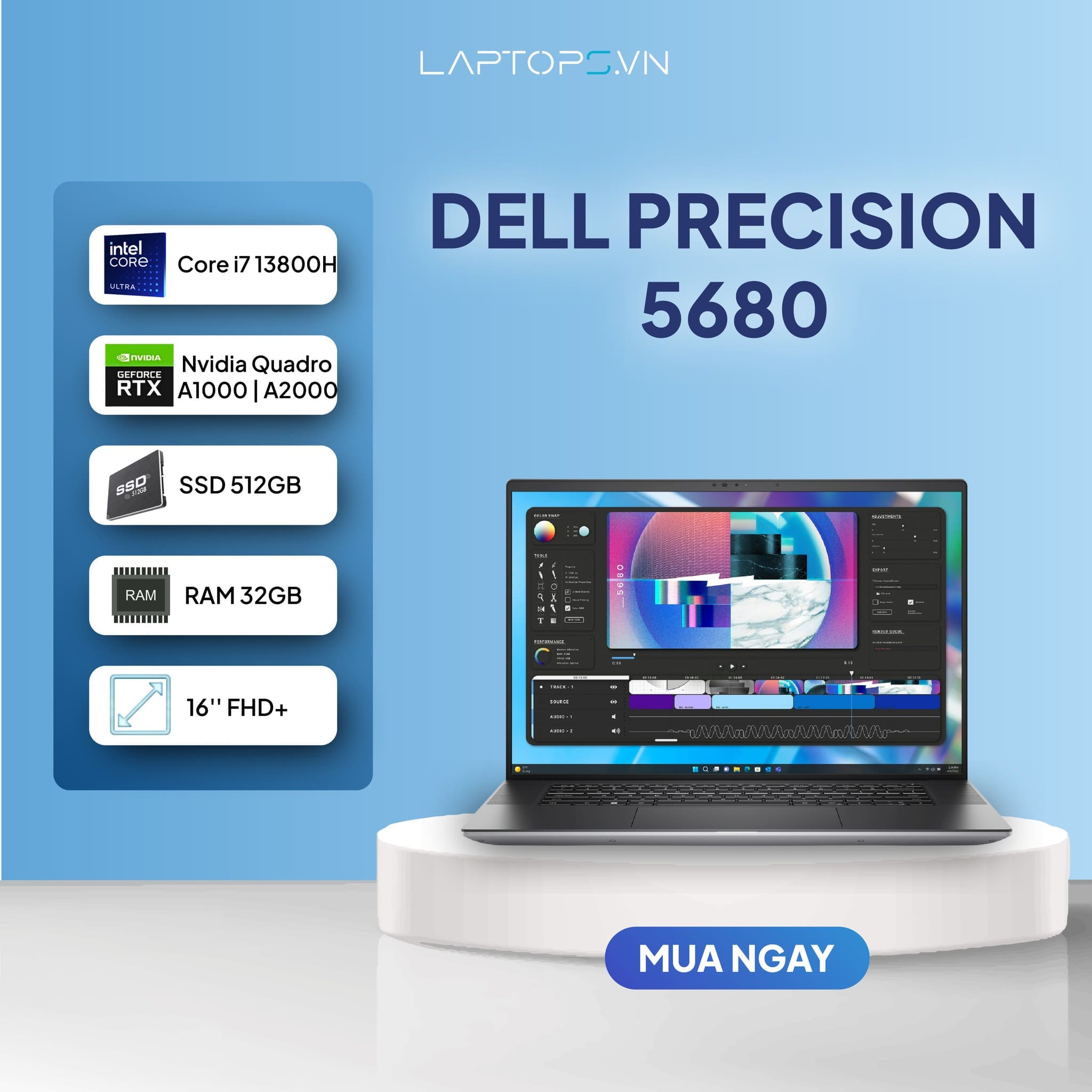 Dell Precision 5680 - Mobile Workstation 2023