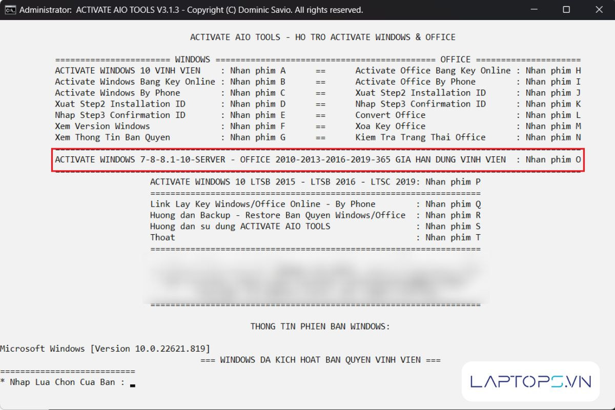 Tổng Hợp Cách Active Win 10 Vĩnh Viễn, Dễ Dàng Nhất 19 Active Win 10 bằng Activate AIO Tools