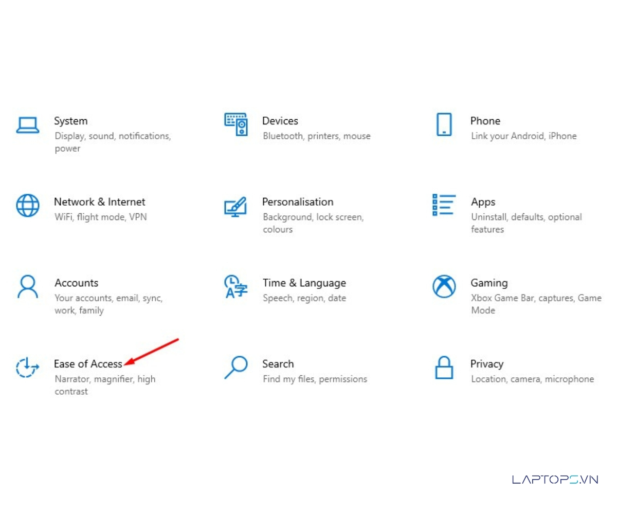 Cách sửa lỗi bàn phím laptop không gõ được mới nhất 31 Chọn Ease of Access