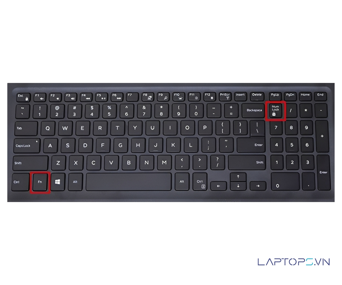 17 cách sửa lỗi bàn phím laptop bị nhảy chữ hiệu quả 38 Sửa lỗi bàn phím laptop gõ chữ ra số bằng Fn + Num Lock