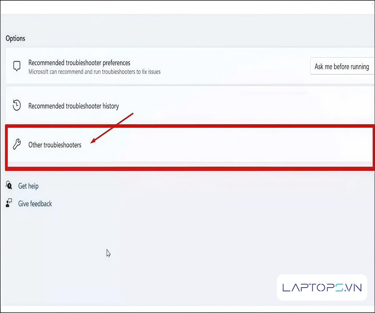 17 cách sửa lỗi bàn phím laptop bị nhảy chữ hiệu quả 46 Nhấp chọn Other troubleshooters