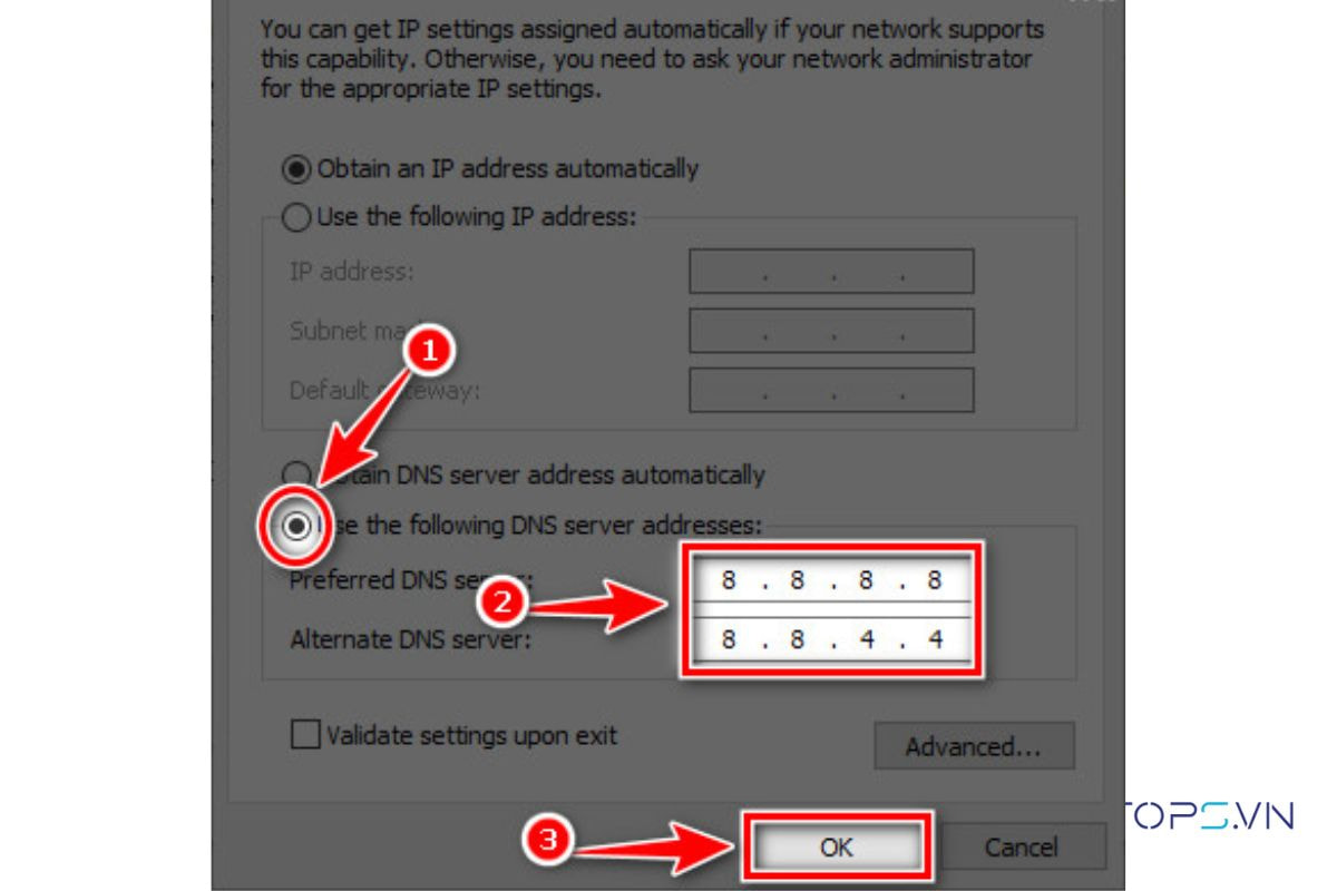 5 Cách Kết Nối WiFi Cho Laptop Đơn Giản và Các Lỗi Hay Gặp 29 Thay đổi máy chủ DNS