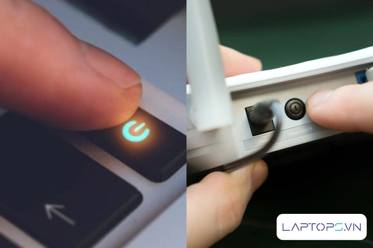 5 Cách Kết Nối WiFi Cho Laptop Đơn Giản và Các Lỗi Hay Gặp 22 Khởi động lại laptop và thiết bị mạng