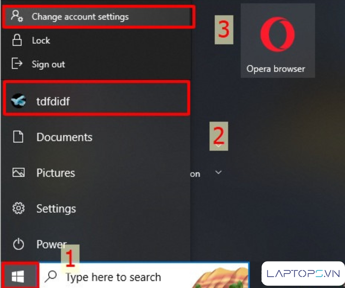 Cách Cài Password Máy Tính Windows 11, 10, 7, 8 Chi Tiết A-Z 35 Vào Menu Start > Click chuột trái vào biểu tượng Account > Chọn Change account settings.