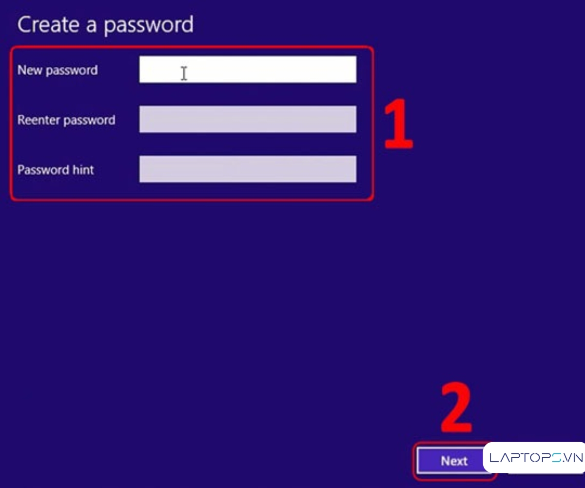 Cách Cài Password Máy Tính Windows 11, 10, 7, 8 Chi Tiết A-Z 46 Nhấn tạo mật khẩu mới > Chọn Next.