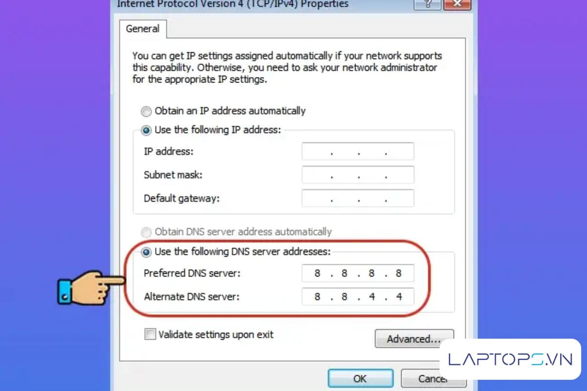 15 Giải Pháp Khi Có Wifi Nhưng Không Vào Được Mạng Trên Laptop 22 Đổi sang máy chủ DNS của Google