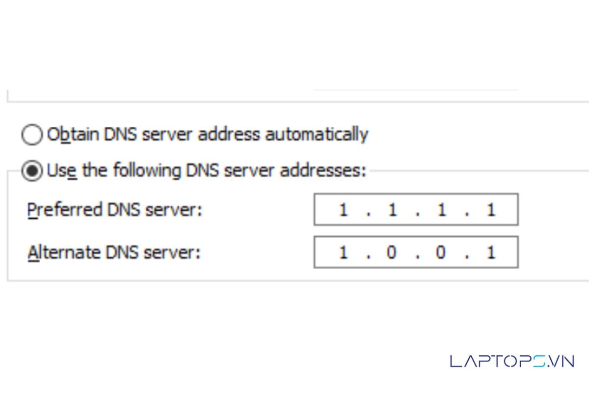 15 Giải Pháp Khi Có Wifi Nhưng Không Vào Được Mạng Trên Laptop 23 Đổi sang máy chủ DNS của Cloudflare