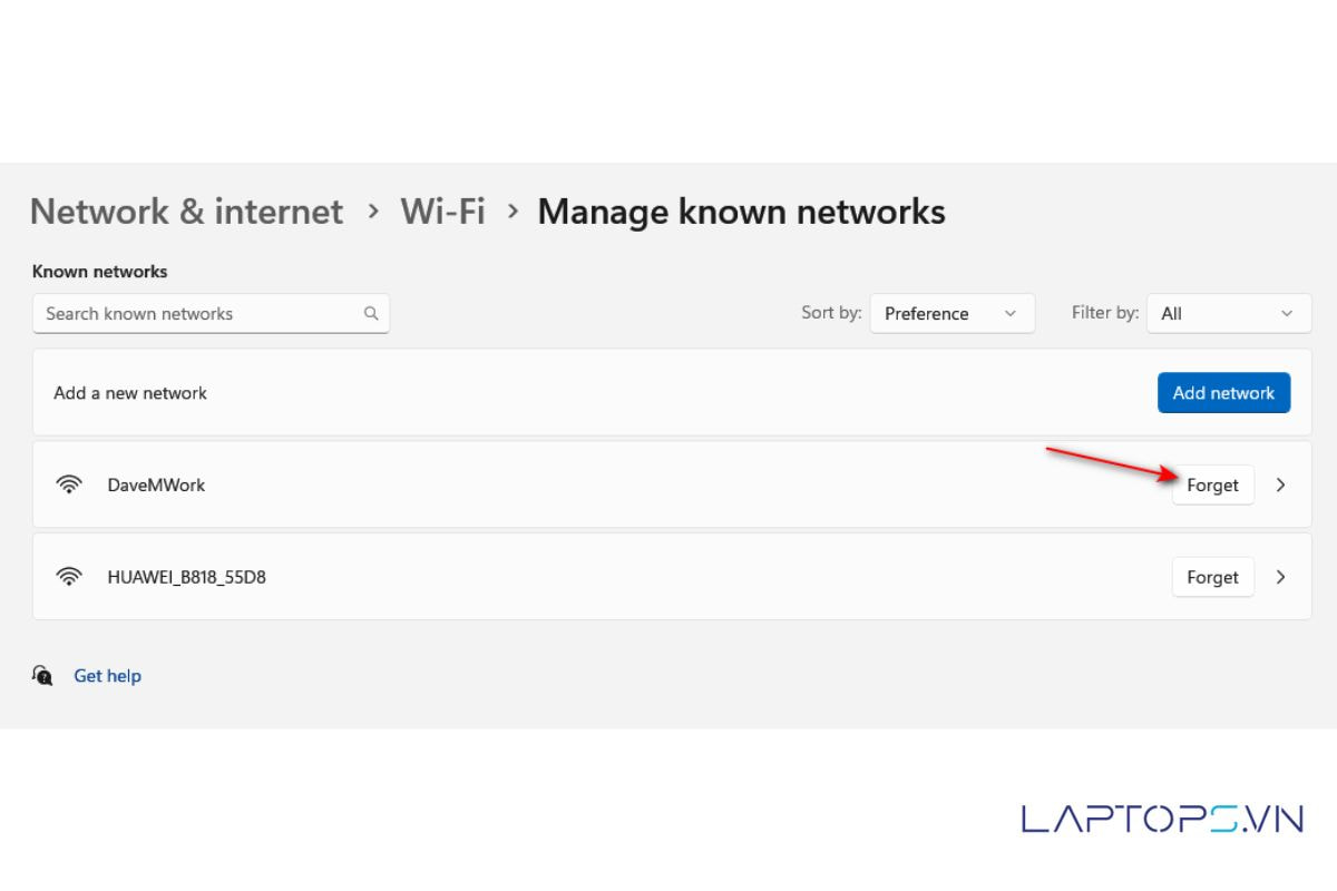 15 Giải Pháp Khi Có Wifi Nhưng Không Vào Được Mạng Trên Laptop 25 Quên và kết nối lại WiFi