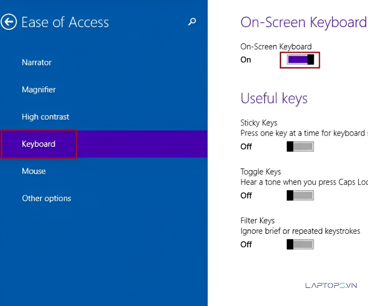 Cách sửa lỗi bàn phím laptop không gõ được mới nhất 37 Vào Settings > Accessibility > Keyboard và bật On-Screen Keyboard