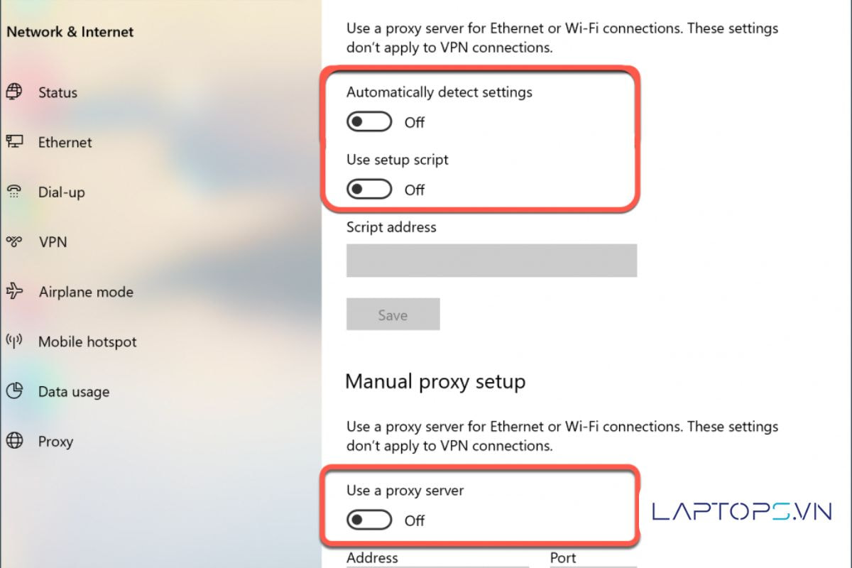 10 Cách Sửa Lỗi Máy Tính Có Mạng Nhưng Không Vào Được Web 23 Tắt Proxy