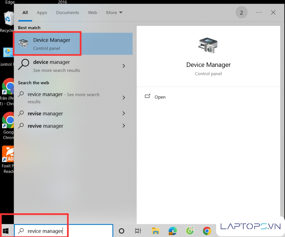 17 cách sửa lỗi bàn phím laptop bị nhảy chữ hiệu quả 42 Vào Start và chọn Device Manager