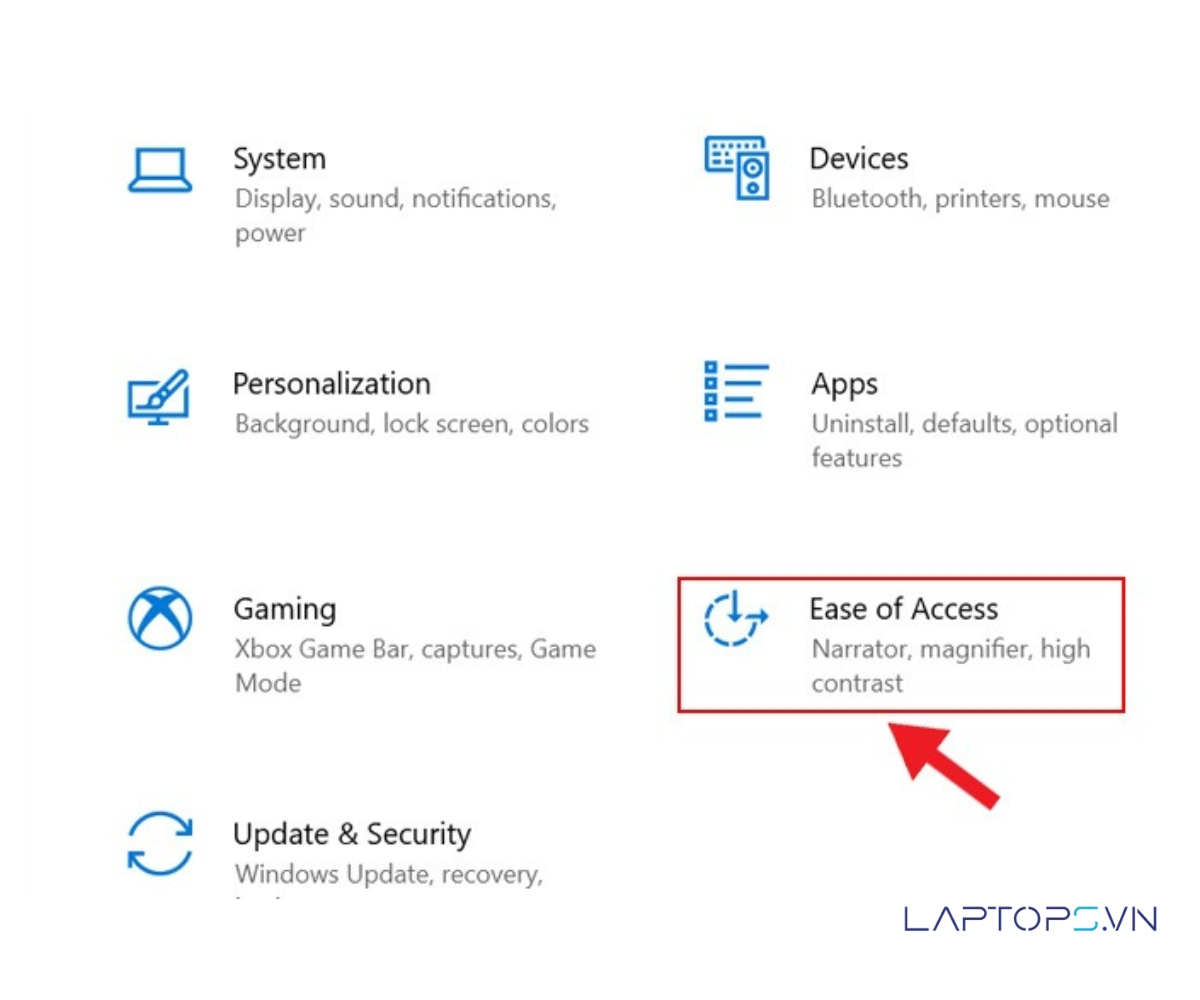 17 cách sửa lỗi bàn phím laptop bị nhảy chữ hiệu quả 52 Chọn Ease of Access