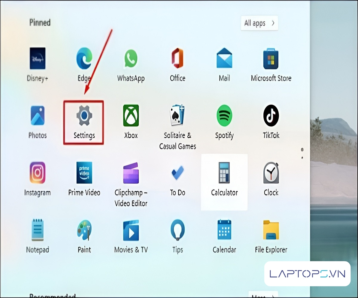 17 cách sửa lỗi bàn phím laptop bị nhảy chữ hiệu quả 44 Vào Start -> Settings