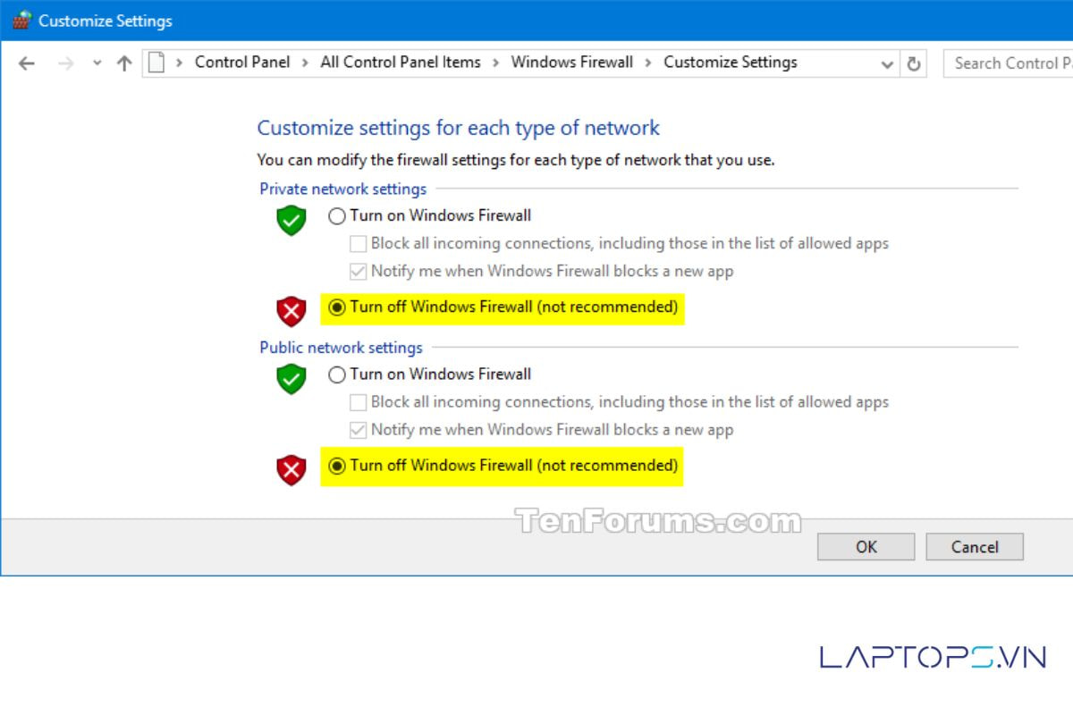 10+ Cách Sửa Wifi Laptop Bị Lỗi Chấm Than Limited Access Nhanh Gọn 24 Tắt tường lửa trên Windows