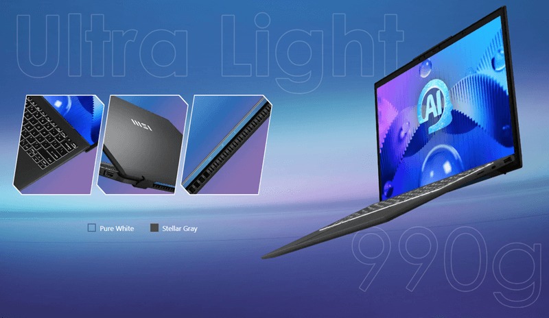 Laptop MSI Prestige 13 AI+ Ukiyoe Edition A2VMG 12 Màn hình OLED 2.8K – Chuẩn mực thị giác mới