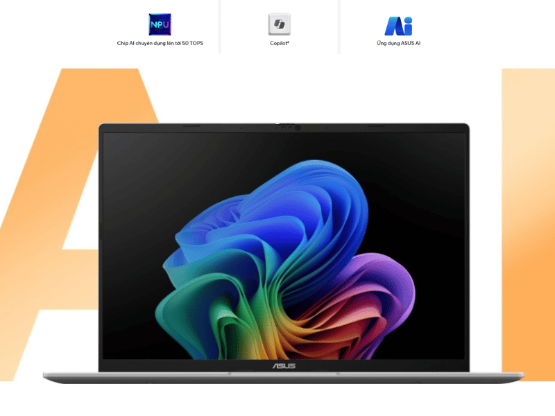 Laptop Asus Vivobook 16 A1607CA - MB038WS 11 Hiệu Năng Đột Phá Với Intel Core™ Ultra 5 và AI Boost