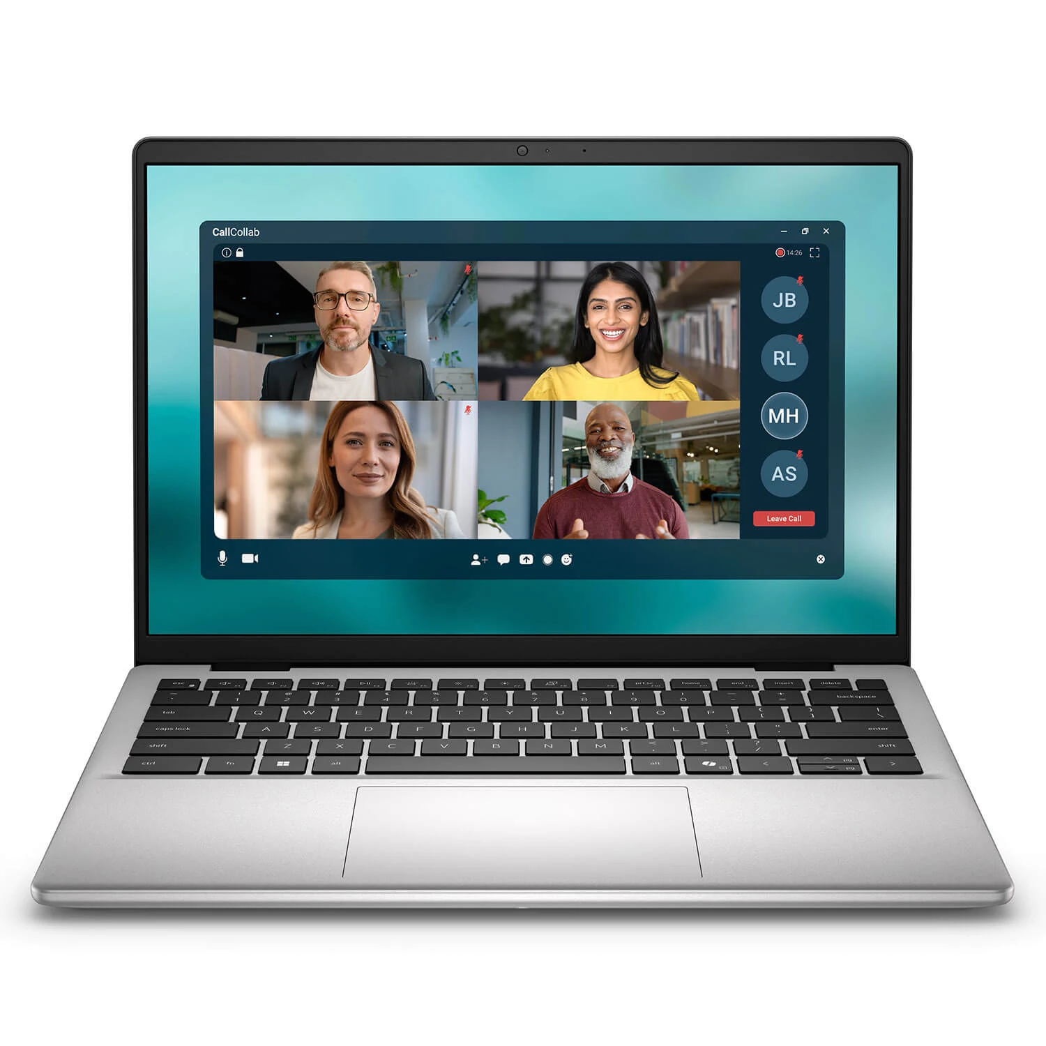 Laptop Dell 14 DC14250 Vỏ Nhôm Core 5 120U chính hãng giá tốt tại Laptops.vn - Mặt trước cao cấp
