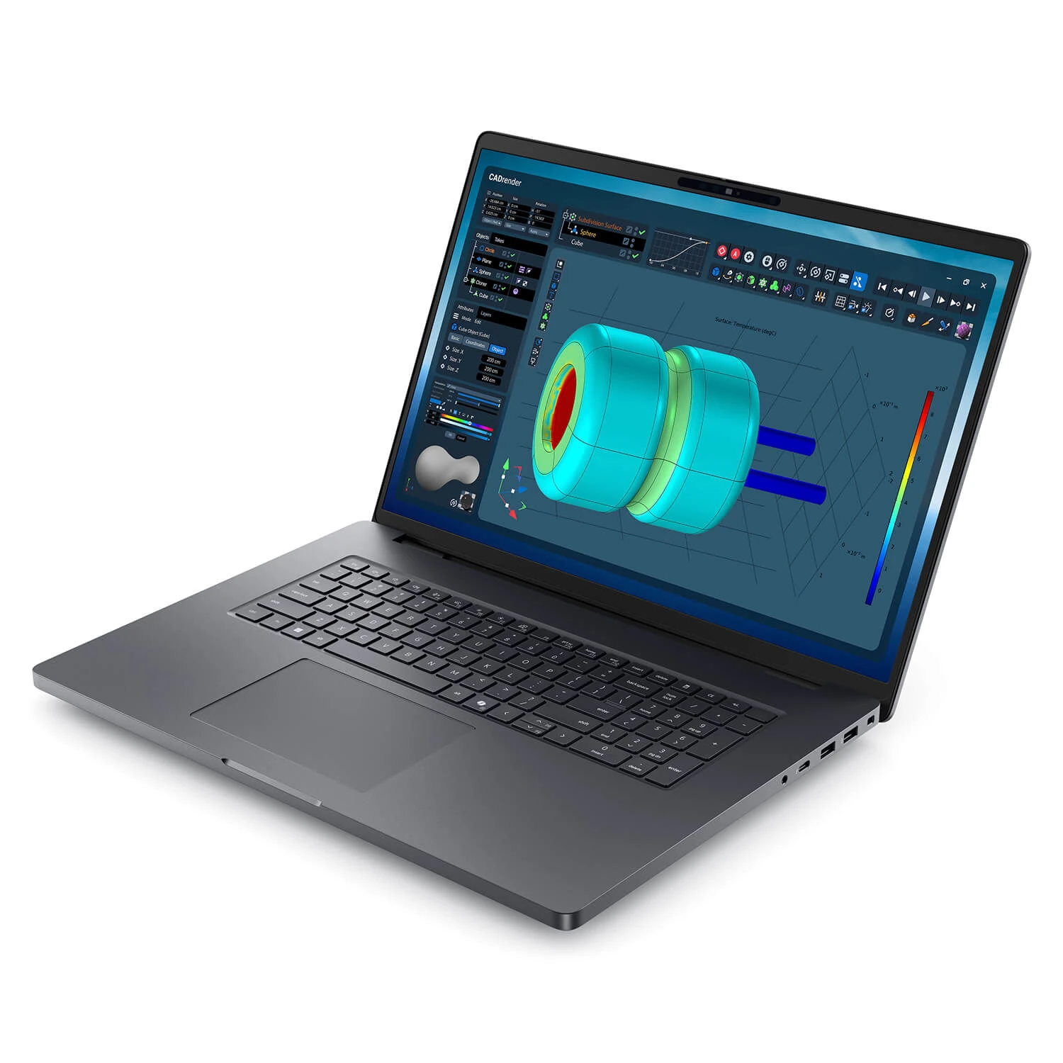 Dell Pro Max 18 Plus MB18250 7 Laptop Dell Pro Max 18 Plus MB18250 Mobile Workstation - Màn hình 18.0 inch QHD+ 120Hz 500 nits sắc nét